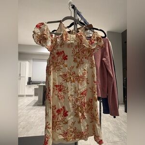 Elegant Floral Ruffle Dress
